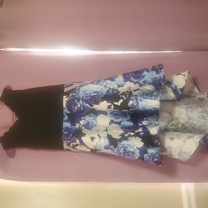 Speechless size 18.5 black/blue floral